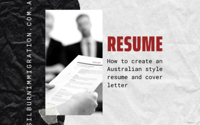 How to create an Australian style resume and cover letter