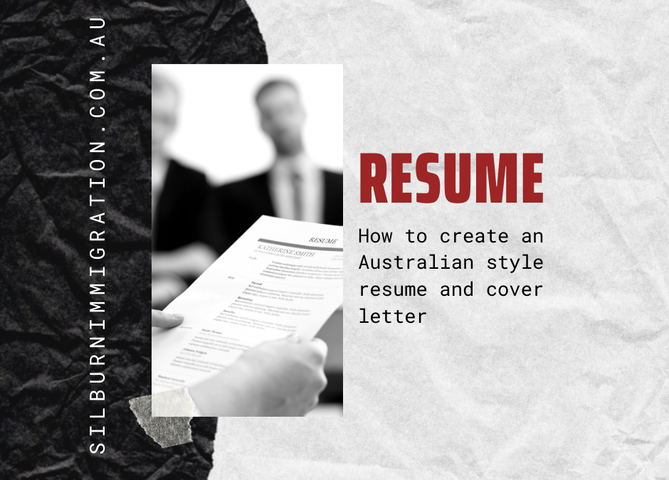 How to create an Australian style resume and cover letter